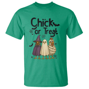 Funny Halloween Chicken T Shirt Chick Or Treat Spooky Gift TS12 Irish Green Print Your Wear