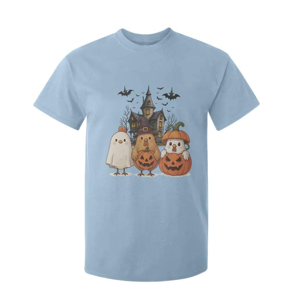 Halloween Chicken Cosplay T Shirt For Kid Funny Farm Life Gift TS12 Light Blue Print Your Wear