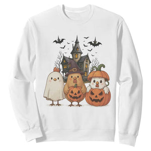 Halloween Chicken Cosplay Sweatshirt Funny Farm Life Gift TS12 White Print Your Wear