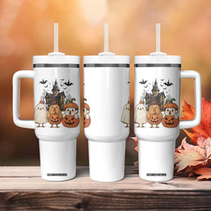Halloween Chicken Cosplay Tumbler With Handle Funny Farm Life Gift TS12 Print Your Wear