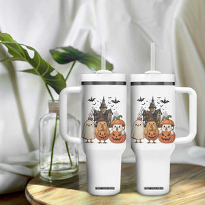 Halloween Chicken Cosplay Tumbler With Handle Funny Farm Life Gift TS12 Print Your Wear