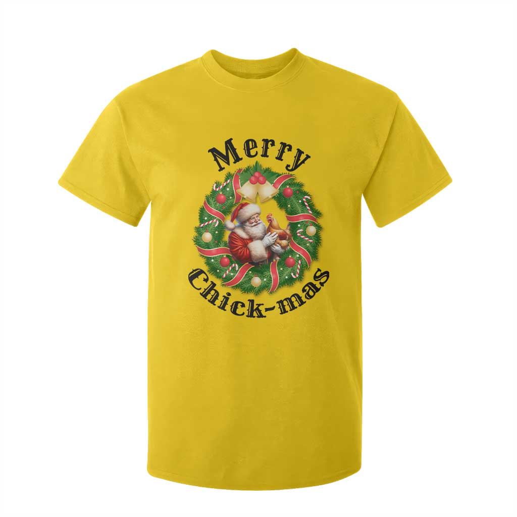Funny Christmas Chicken Lovers T Shirt For Kid Merry Chickmas Santa Gift TS12 Daisy Print Your Wear