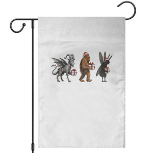 Christmas Cryptid Gift Garden Flag Bigfoot Jersey Devil Mothman Santa TS12 White Print Your Wear