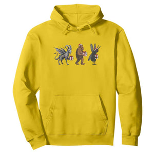 Christmas Cryptid Gift Hoodie Bigfoot Jersey Devil Mothman Santa TS12 Daisy Print Your Wear