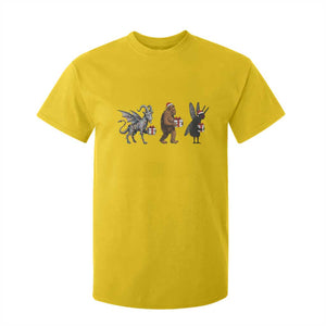 Christmas Cryptid Gift T Shirt For Kid Bigfoot Jersey Devil Mothman Santa TS12 Daisy Print Your Wear