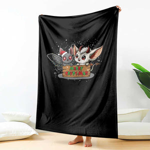 Mothman And Jersey Devil Throw Blanket Merry Cryptmas Funny Holiday Gift TS12 Print Your Wear
