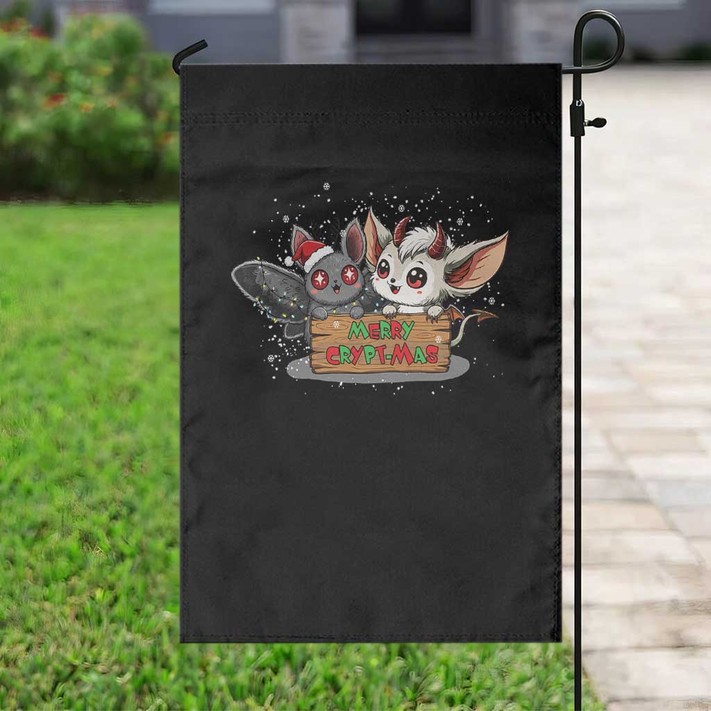 Mothman And Jersey Devil Garden Flag Merry Cryptmas Funny Holiday Gift TS12 Print Your Wear