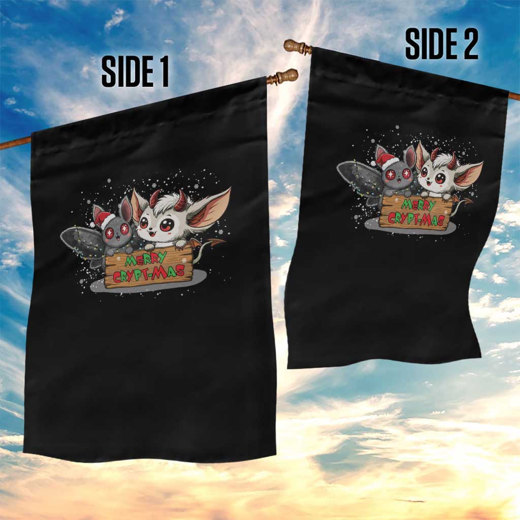 Mothman And Jersey Devil Garden Flag Merry Cryptmas Funny Holiday Gift TS12 Print Your Wear