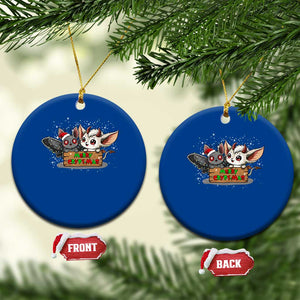Mothman And Jersey Devil Ceramic Ornament Merry Cryptmas Funny Holiday Gift TS12 1pc Blue Print Your Wear