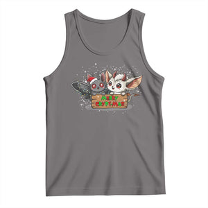 Mothman And Jersey Devil Tank Top Merry Cryptmas Funny Holiday Gift TS12 Deep Heather Print Your Wear