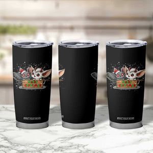 Mothman And Jersey Devil Tumbler Cup Merry Cryptmas Funny Holiday Gift TS12 Print Your Wear