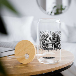 Bigfoot Jersey Devil Glass Can Arm Wrestling Funny Cryptid Gift TS12 Print Your Wear