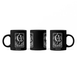 The Knitter Skeleton Coffee Mug Knitting Lover Gift Tarot Card Graphic TS12 Print Your Wear