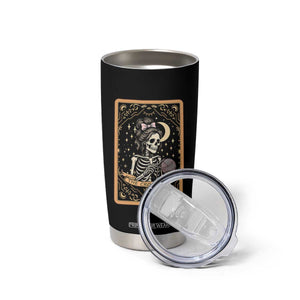 The Crocheter Skeleton Tumbler Cup Crochet Lover Gift Tarot Card Graphic TS12 Print Your Wear