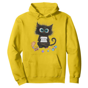 Funny Cat Crochet Lover Hoodie Its Fine I am Fine Everything Is Fine TS12 Daisy Print Your Wear