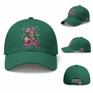 Funny Bigfoot Knitting Baseball Cap Knitter In The Wild TS12 Baseball Cap Universal Fit Irish Green Print Your Wear