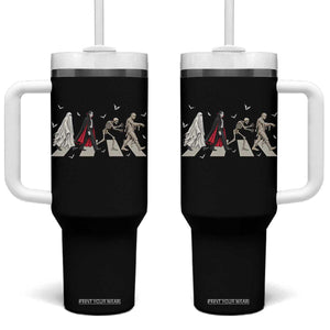 Halloween Monsters Ghost Vampire Skeleton Mummy Tumbler With Handle Spooky Horror