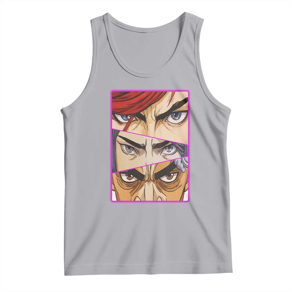 Futuristic Legends Anime Eyes Tank Top Gift For League Gamer Fans TS12 Athletic Heather Print Your Wear