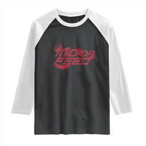 Mid Or Feed Holographic Witch Hat Raglan Shirt Funny Game Lover Gift TS12 Black White Print Your Wear