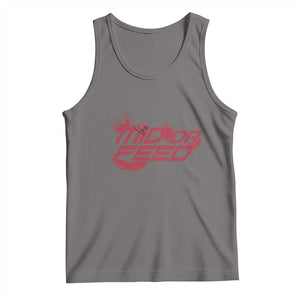 Mid Or Feed Holographic Witch Hat Tank Top Funny Game Lover Gift TS12 Deep Heather Print Your Wear