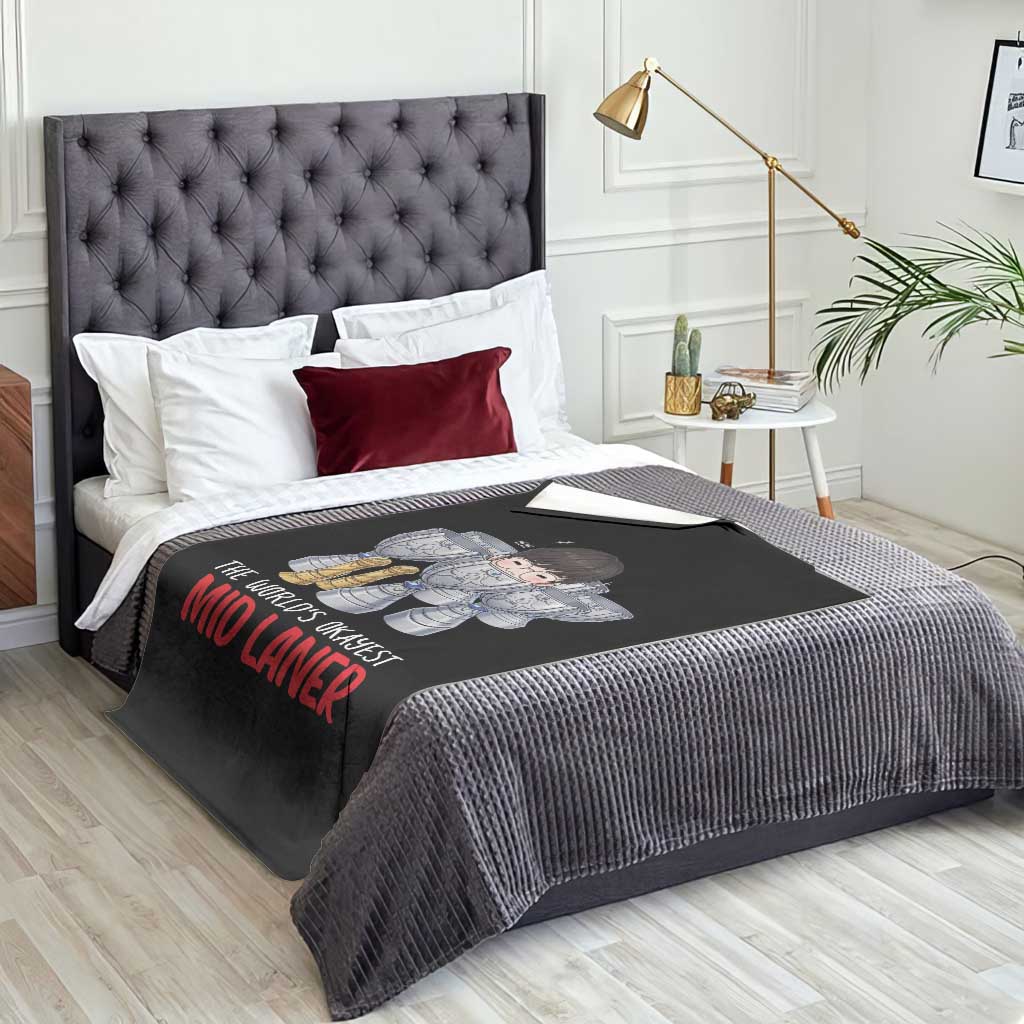 Worlds Okayest Mid Laner Throw Blanket Funny Game Lover Gift TS12 Print Your Wear