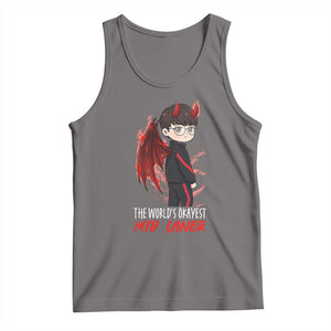 Worlds Okayest Mid Laner Tank Top Funny Gift For Gamer TS12 Deep Heather Print Your Wear
