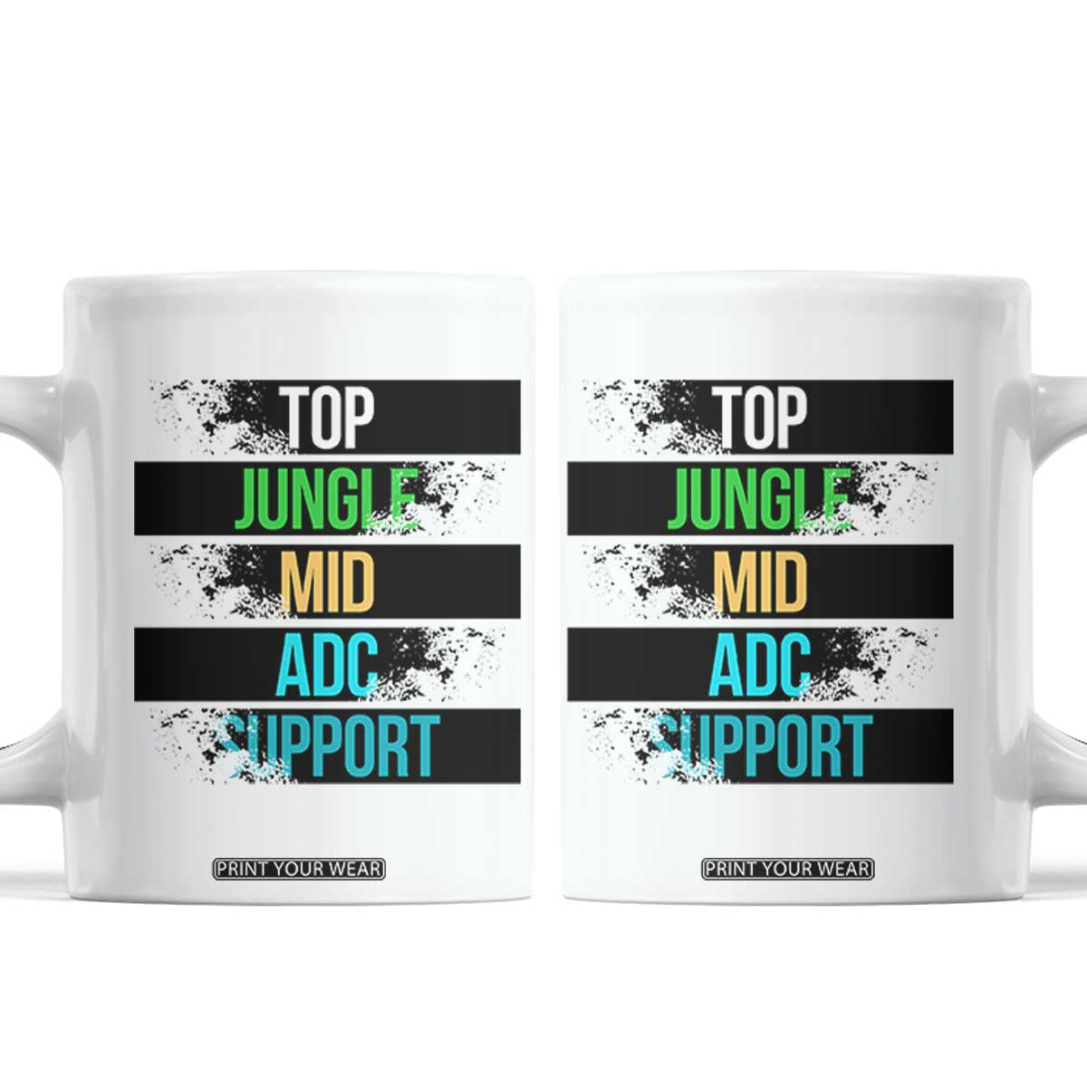 Gaming Humor 5 Roles Coffee Mug Quote For Gamer Lovers TS12 White Print Your Wear