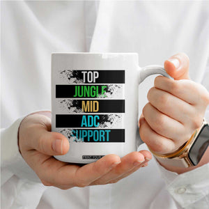 Gaming Humor 5 Roles Coffee Mug Quote For Gamer Lovers TS12 Print Your Wear
