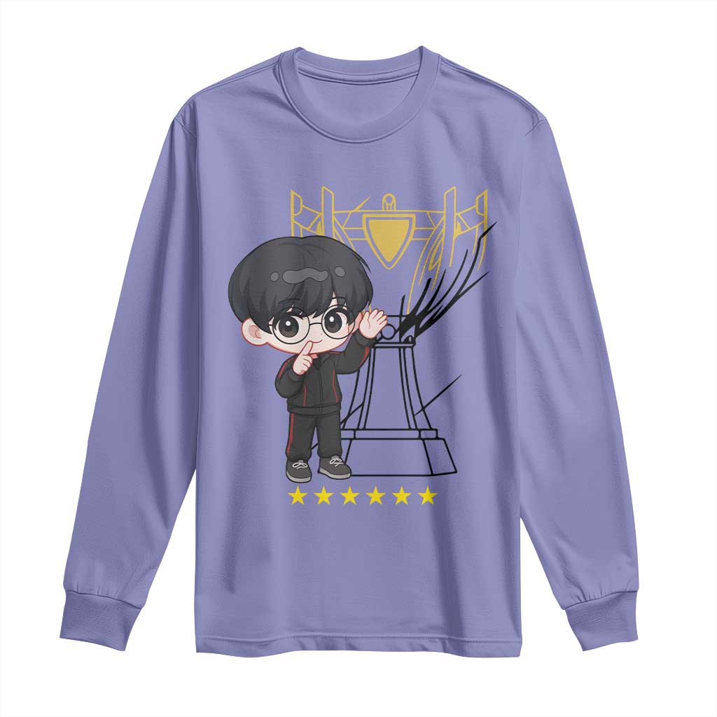 Mid Lane Master Gamer Long Sleeve Shirt Gift For Esports Fan TS12 Violet Print Your Wear