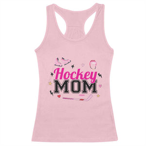 Proud Hockey Mom Racerback Tank Top Ice Hockey Supporter Gift TS12 Light Pink Print Your Wear