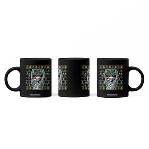 Funny Liberty Statue Ugly Sweater Gift Coffee Mug Merry Resistmas TS12 Print Your Wear