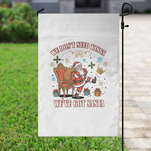 No Kings Only Santa Garden Flag Funny Christmas Parody Gift TS12 Print Your Wear
