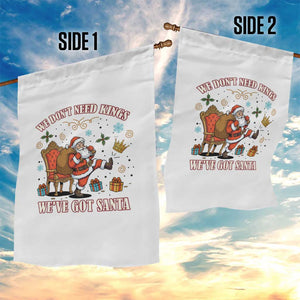 No Kings Only Santa Garden Flag Funny Christmas Parody Gift TS12 Print Your Wear