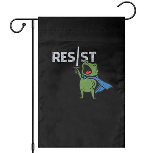 Resist Frog Warrior Garden Flag Funny Rebel Meme Gift TS12 Black Print Your Wear
