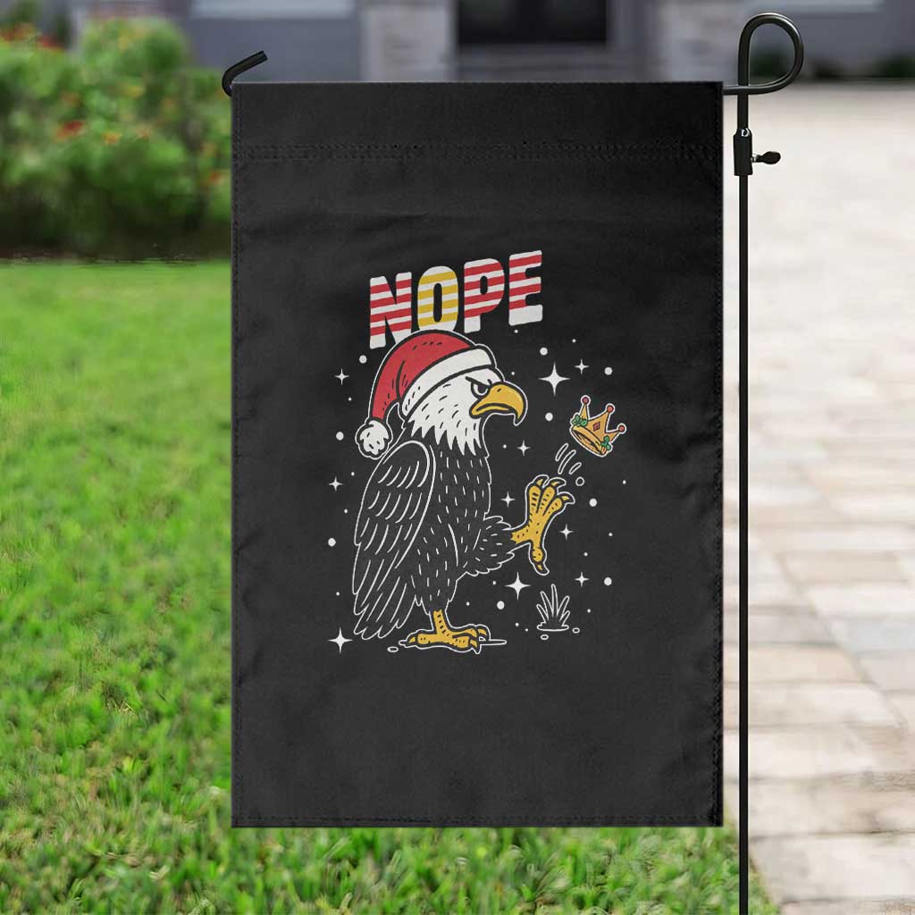 Funny Eagle No Kings In America Christmas 2025 Garden Flag TS12 Print Your Wear