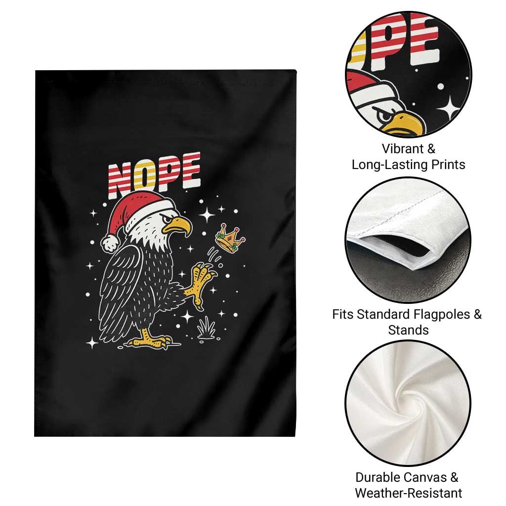 Funny Eagle No Kings In America Christmas 2025 Garden Flag TS12 Print Your Wear