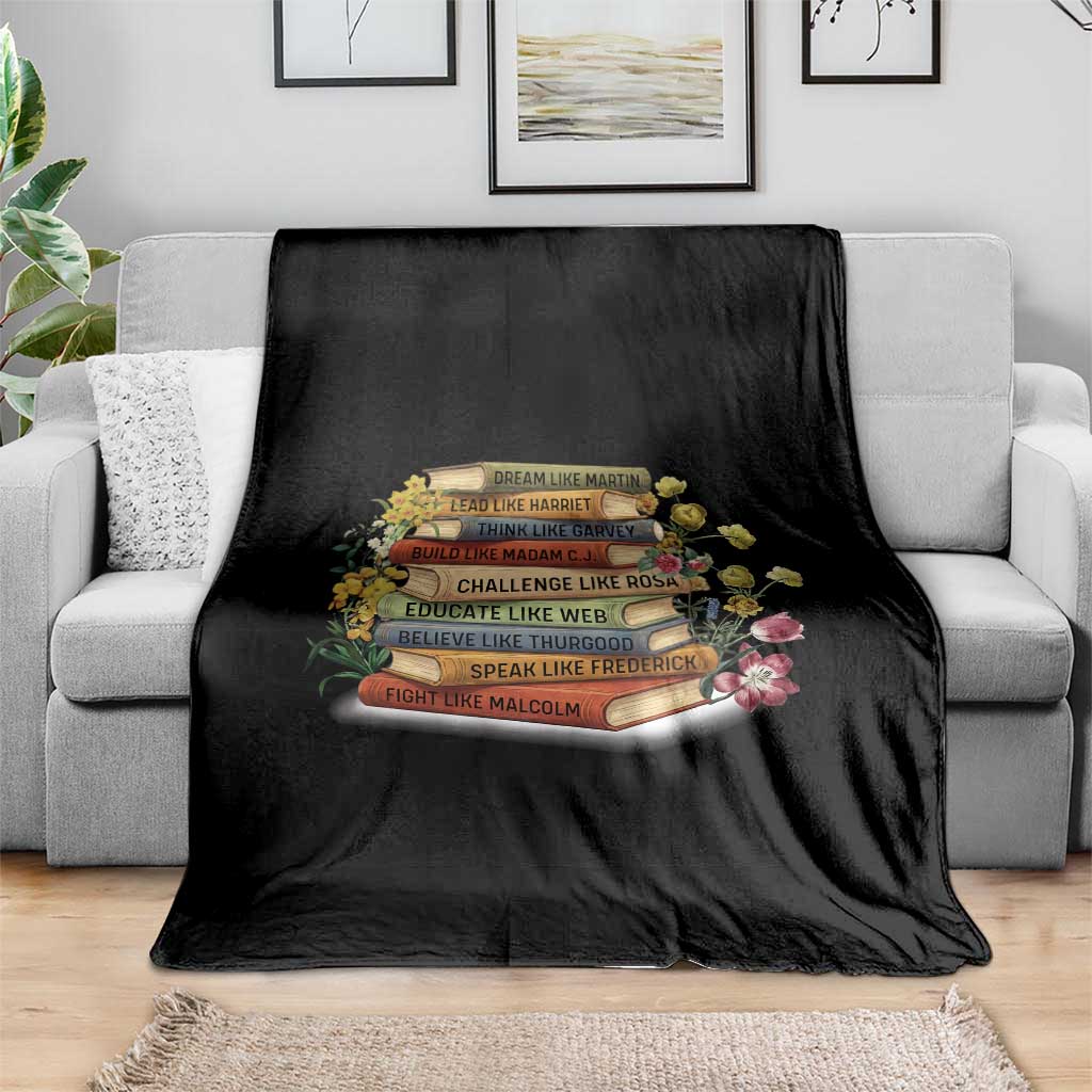 Black History Leaders Book Throw Blanket African American Teachers TS12 Print Your Wear