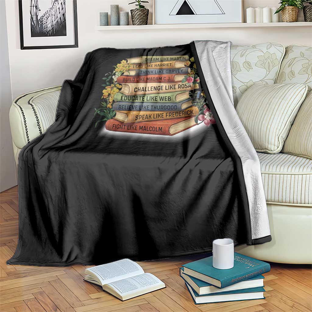 Black History Leaders Book Throw Blanket African American Teachers TS12 Print Your Wear