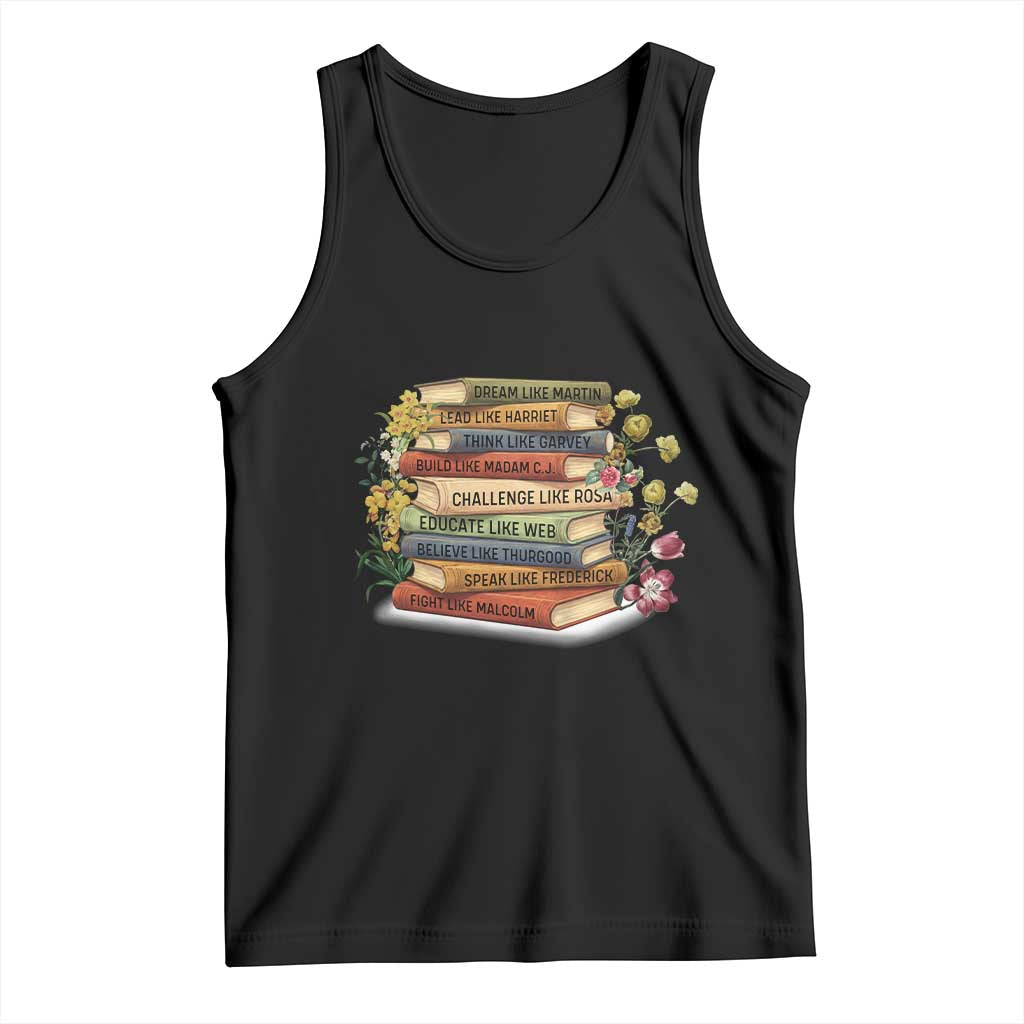 Black History Leaders Book Tank Top African American Teachers TS12 Black Print Your Wear