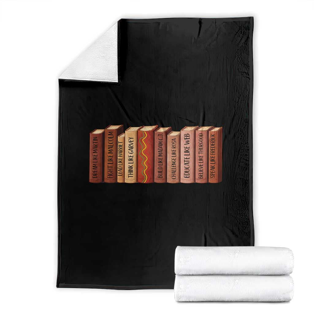 African American Teachers Gift Throw Blanket Black History Leaders Book TS12 Black Print Your Wear
