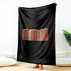 African American Teachers Gift Throw Blanket Black History Leaders Book TS12 Print Your Wear