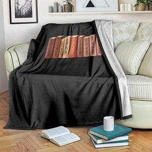 African American Teachers Gift Throw Blanket Black History Leaders Book TS12 Print Your Wear