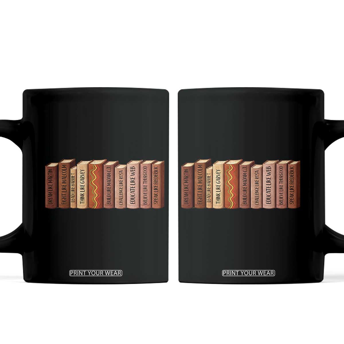 African American Teachers Gift Coffee Mug Black History Leaders Book TS12 Black Print Your Wear
