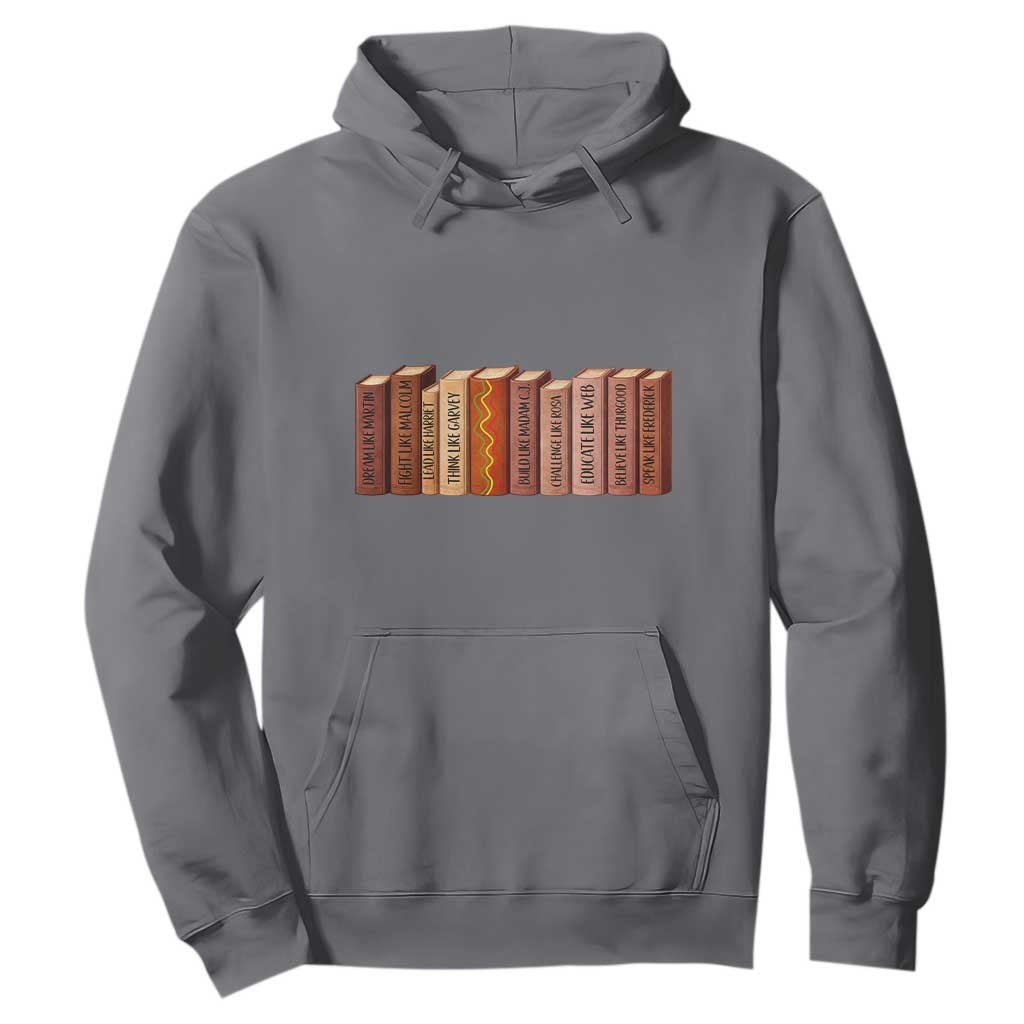 African American Teachers Gift Hoodie Black History Leaders Book TS12 Charcoal Print Your Wear