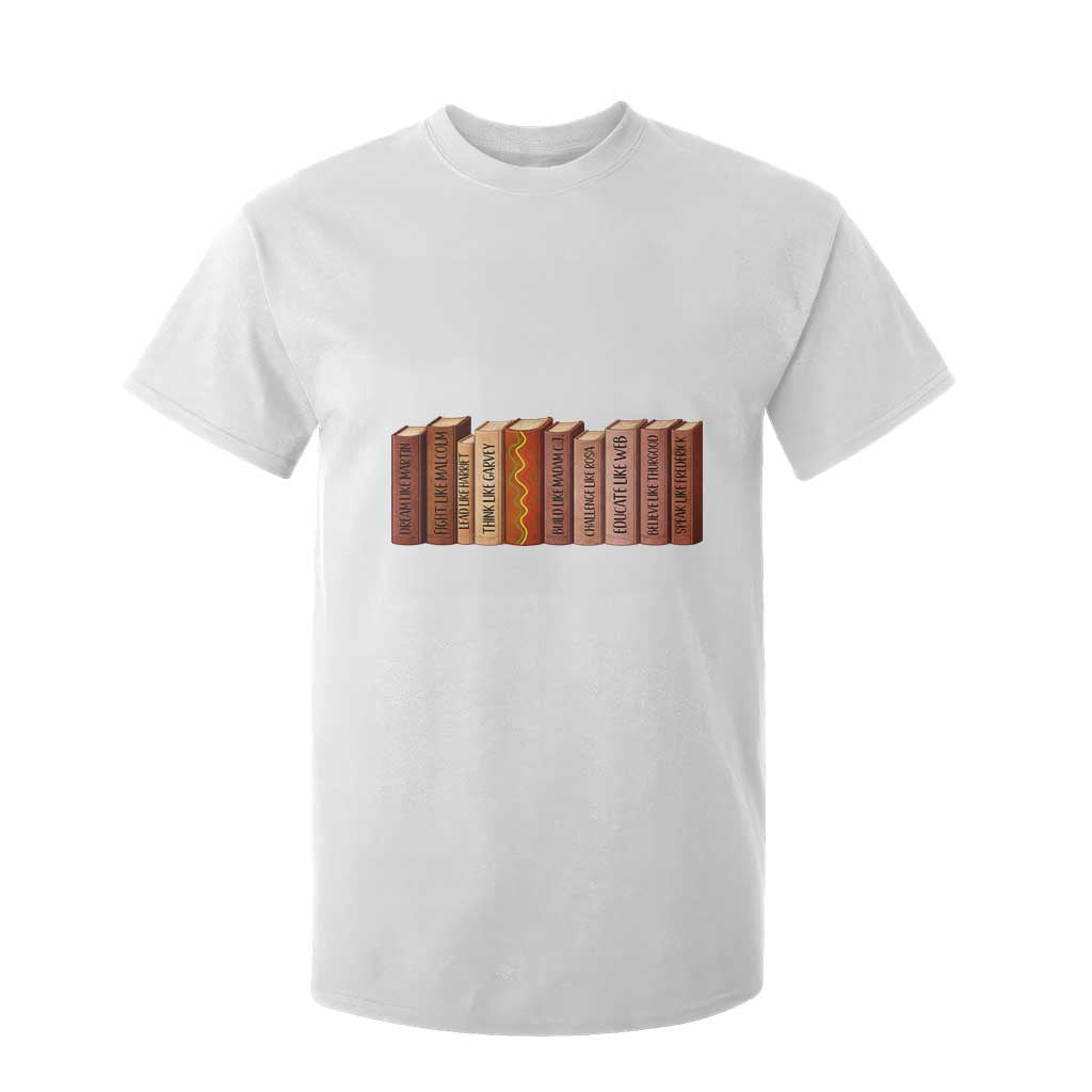 African American Teachers Gift T Shirt For Kid Black History Leaders Book TS12 White Print Your Wear