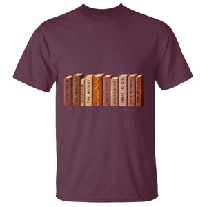 African American Teachers Gift T Shirt Black History Leaders Book TS12 Maroon Print Your Wear