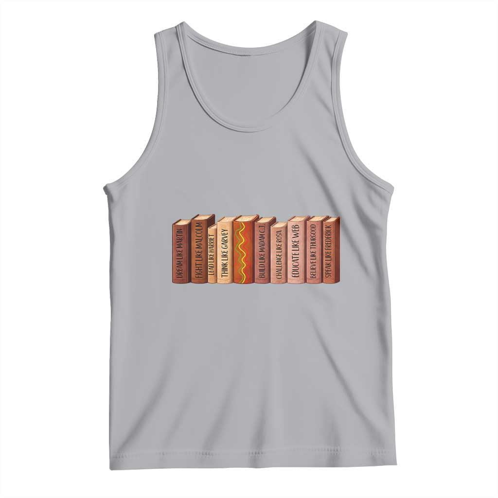 African American Teachers Gift Tank Top Black History Leaders Book TS12 Athletic Heather Print Your Wear