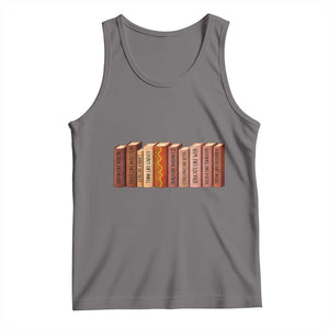 African American Teachers Gift Tank Top Black History Leaders Book TS12 Deep Heather Print Your Wear