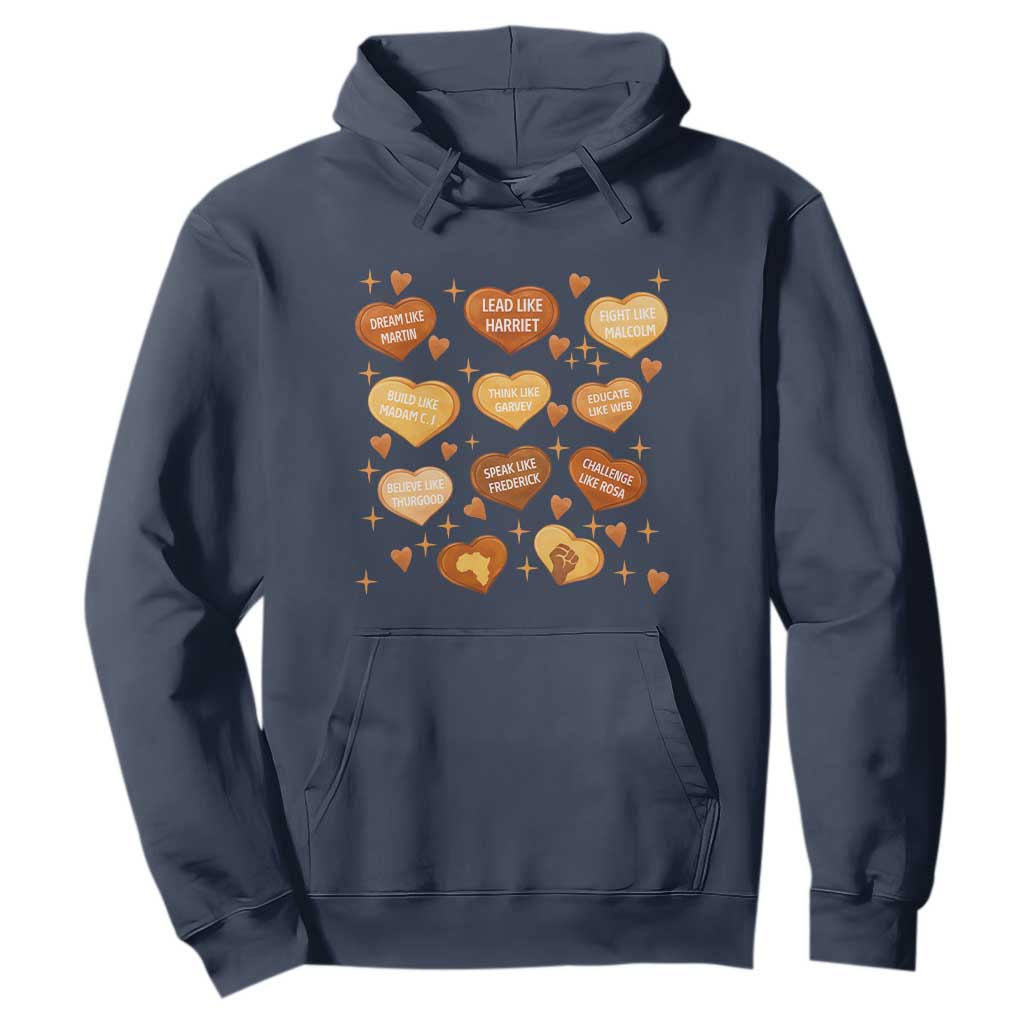 Black History Leaders Hoodie African American Teachers Pride TS12 Navy Print Your Wear