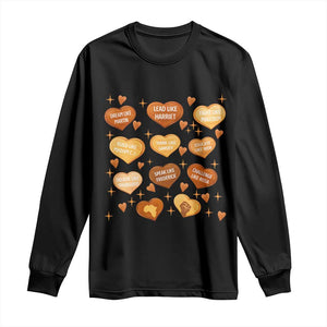 Black History Leaders Long Sleeve Shirt African American Teachers Pride TS12 Black Print Your Wear